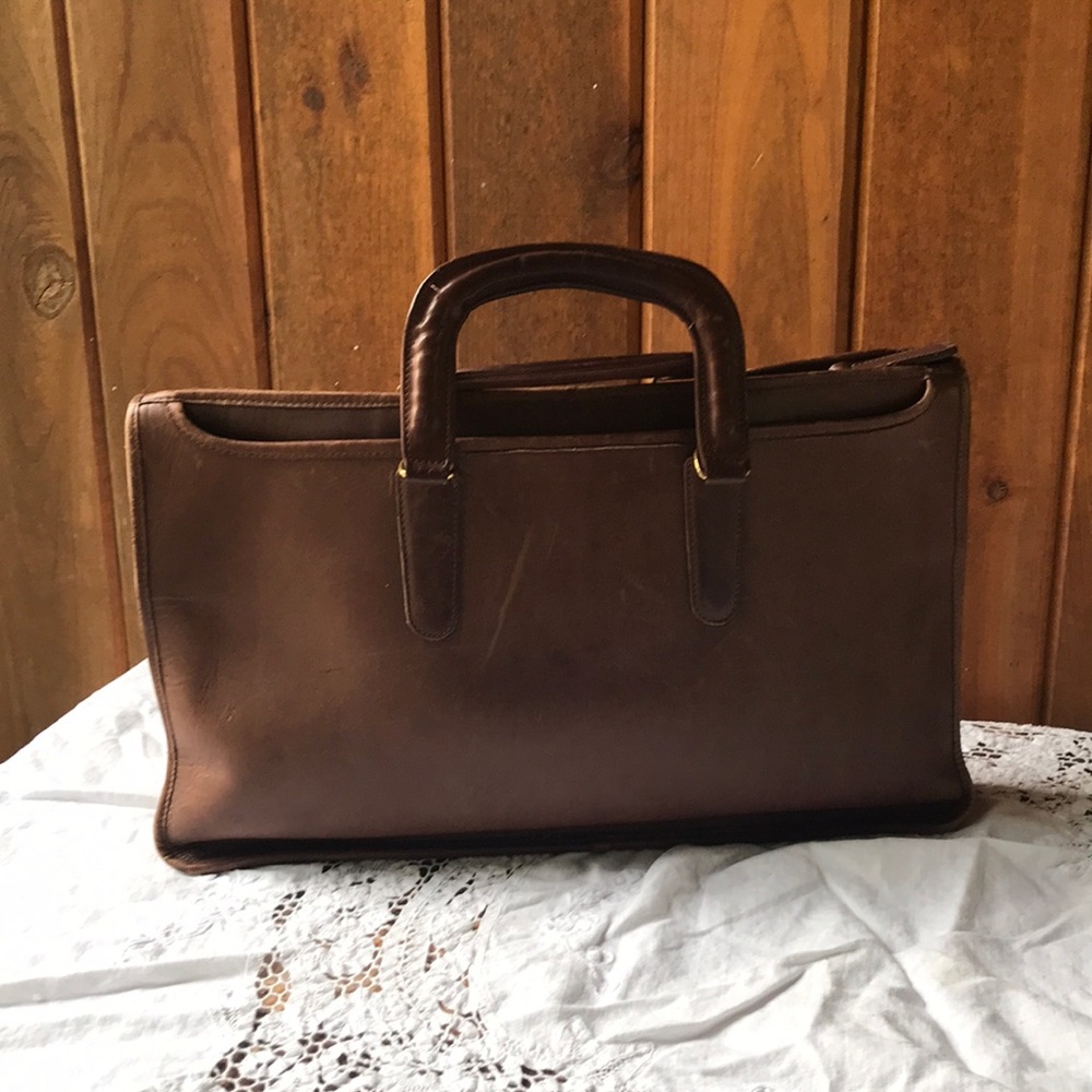 Frye leather briefcase carriage bag